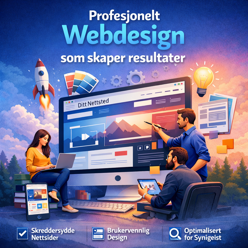 Profesjonelt webdesign fra Arx Digitalis med fokus på synlighet, konvertering og pris fra 3 990 kroner